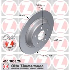 Zimmermann Bremžu disks 400.3608.20