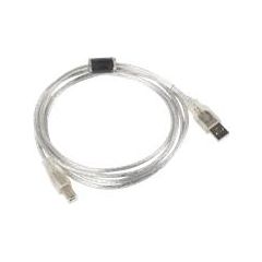 Lanberg CA-USBA-12CC-0018-TR USB Printer cable 1.8m USB2.0 USB B Transparent