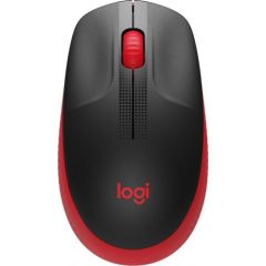 LOGITECH M190 Full-size wireless mouse - RED - 2.4GHZ - EMEA - M190