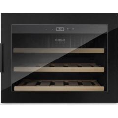 Caso Wine cooler WineSafe 18 EB  Showcase, Bottles capacity 18, Cooling type COMPRESSOR TECHNOLOGY, Black