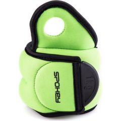 Spokey COM FORM IV Velcro Loads, 2x1 kg, Light Green, Neoprene