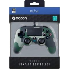 Nacon Compact Controller Wired - Camo Green (PS4)