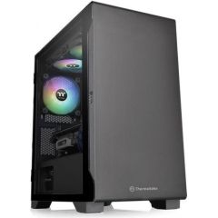 Case|THERMALTAKE|S100 TG|MiniTower|Not included|MicroATX|MiniITX|Colour Black|CA-1Q9-00S1WN-00