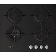 Whirlpool AKT625NB gāzes plīts virsma 60cm melna uz stikla