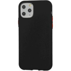 Fusion Solid Case Silikona Aizsargapvalks Priekš Samsung A217 Galaxy A21S Melns