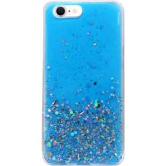 Fusion Glue Glitter Back Case Силиконовый чехол для Apple iPhone 12 Mini Синий