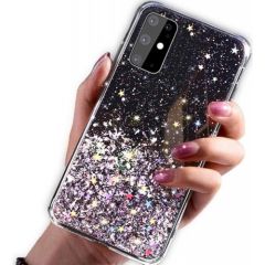 Fusion Glue Glitter Back Case Силиконовый чехол для Apple iPhone 12 Pro Max Черный