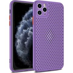 Fusion Breathe Case Silikona Aizsargapvalks Priekš Apple iPhone 11 Pro Violets