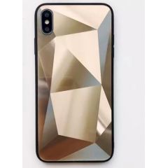 Fusion Diamond Stone Back Case Silikona Aizsargapvalks Priekš Apple iPhone 11 Pro Zeltains