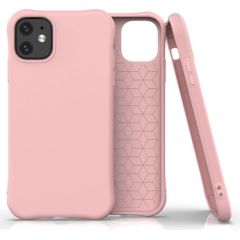 Fusion Solaster Back Case Silikona Aizsargapvalks Priekš Apple iPhone 11 Pro Rozā