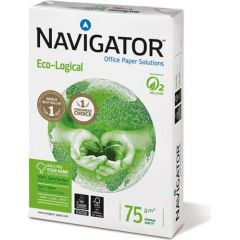 Papīrs NAVIGATOR ECO-LOGICAL A4 75g/m2, 500 loksnes/iepakojumā