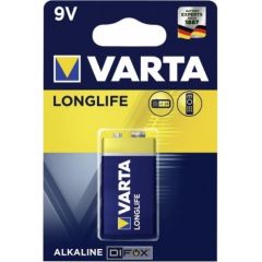 10x1 Varta Longlife Extra 9V block 6 LR 61       PU inner box