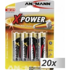 20x4 Ansmann Alkaline Mignon AA LR 6 X-Power