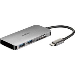 D-LINK USB-C 6-port USB 3.0 hub HDMI