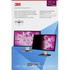 3M HC215W9B Privacy Filter High Clarity f Desktops 21,5