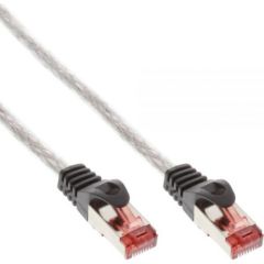 InLine Patchcord S/FTP, PiMF, Cat.6, PVC, przeźroczysty 7.5m (76407T)