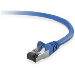 Belkin Patchcord, CAT6, 0,5 m, STP, snagless, niebieski (A3L980B50CML-HS)