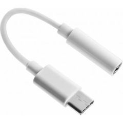 Fusion CM20 3.5 mm uz USB-C Audio Adapteris Telefoniem Balts