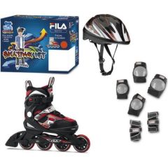 Fila J-ONE COMBO 3SET (L37-40) BLACK/RED (010619150)skrituļslidas