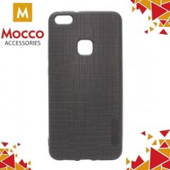 Mocco Cloth Back Case Silikona Apvalks Ar Tekstūru Priekš Samsung G955 Galaxy S8 Plus Melns