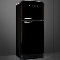 SMEG FAB50RBL5 50's Style 187cm A++ Melns Ledusskapis Black