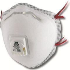 Respirators ar vārstu  8833 FFP3, 3M