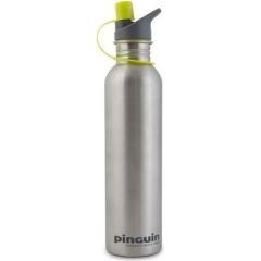Pinguin Bottle L 1.0L + 2 Caps / Sudraba / 1000 ml