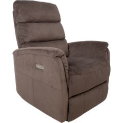 Recliner armchair BARCLAY 79x86xH105cm, electrical, brown