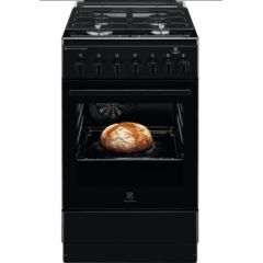 Electrolux LKK560000K SteamBake gāzes plīts 50cm melna