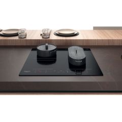 Ariston Hotpoint Hob HB 4860B NE Induction, Number of burners/cooking zones 4, Touch control, Timer, Black