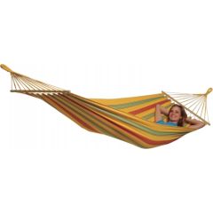 Amazonas Aruba vanilla (yellow) Double Hammock, 210x120 cm, 180 kg, Weatherproof and UV-resistant