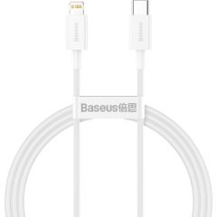 Baseus Superior CATLYS-02 USB-C -> Lightning провод для зарядки 20W / PD / 0.25 cm белый
