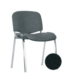 Konferenču krēsls NOWY STYL ISO Chrome V-4 melnas ādas imitācija