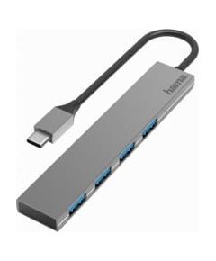 Hama USB-C Hub 4 Ports Ultra Slim