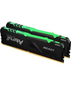 Kingston Fury Beast RGB Memory, DDR4, 32GB, 3600MHz, CL18 (KF436C18BBAK2 / 32)