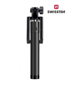 Swissten Wired Selfie Stick 81cm штатив с кнопкой на ручке  зеленый