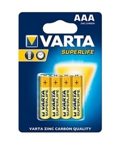 Baterijas Varta AAA SuperLife Zinc Carbon 4 Pack