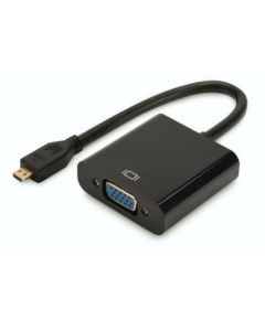 Digitus Audio-Video Adapter microHDMI type D to VGA, FHD, audio 3.5mm MiniJack