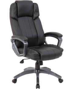 Рабочий стул HOWARD 66x75,5xH116-123,5см, сиденье и спинка: кожзаменитель, цвет: чёрный