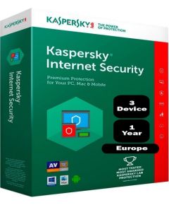 Kaspersky Internet Security - 3 Devices, 1 Year - Box