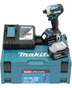 Makita DTD171RTJ  Triecienskrūvgriezis 18V 2x5.0Ah 180Nm