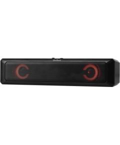 Rebel Soundbar Skaļruņi / AUX / USB / 2X3W Melni