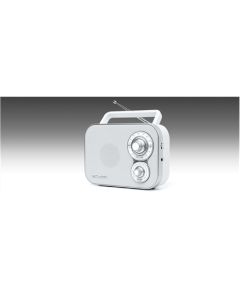 Muse Portable Radio M-051RW White, AUX in