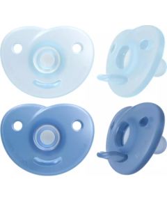 Philips Avent Soothie silikona māneklītis ar silikona vairogu, 0-6M, 2 gab., zēniem - SCF099/21