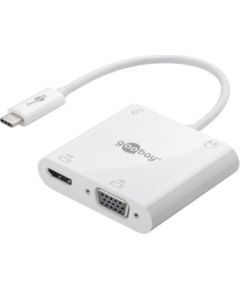 Goobay USB-C multiport adapter HDMI + VGA + PD 100 W 52418 White