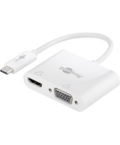 Goobay USB-C Multiport Adapter HDMI+VGA 52430 White