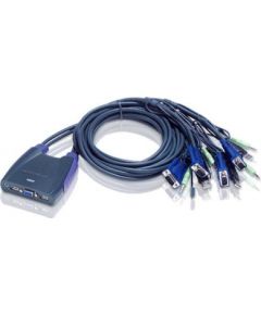 Aten 4-Port USB VGA/Audio Cable KVM Switch