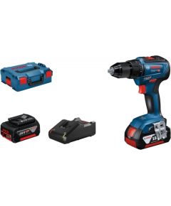 Bosch Cordless drill GSR 18V-55, 2x4.0Ah, GAL 18V-40, 0-450 / 0-1.750 min.-1