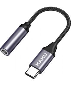 KAKU KSC-428 USB-C uz 3.5 mm Audio Adapteris Telefoniem / Melns
