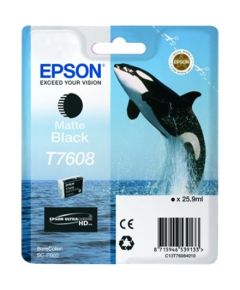 Epson T7608 Ink Cartridge, Matte Black
